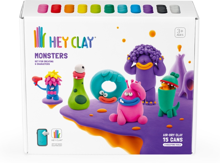 Hey Clay boetseerwas, monsters in de groep SPEELGOED, KINDER- & BABYPRODUCTEN / Speelgoed / Ambachten bij TP E-commerce Nordic AB (C69994)