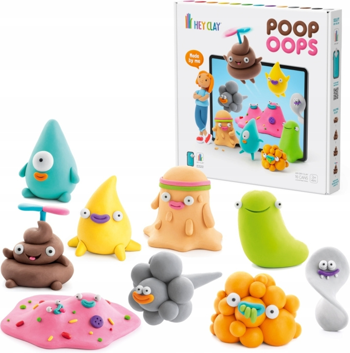 Hey Clay Plasticine Was, Poep Oeps in de groep SPEELGOED, KINDER- & BABYPRODUCTEN / Speelgoed / Ambachten bij TP E-commerce Nordic AB (C69995)