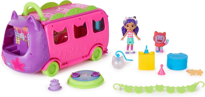 Gabby\'s Dollhouse Gabby\'s Dollhouse Purrfect Sprinkle Party Bus - Speelset in de groep SPEELGOED, KINDER- & BABYPRODUCTEN / Speelgoed / Docks & Accessoires bij TP E-commerce Nordic AB (C70082)