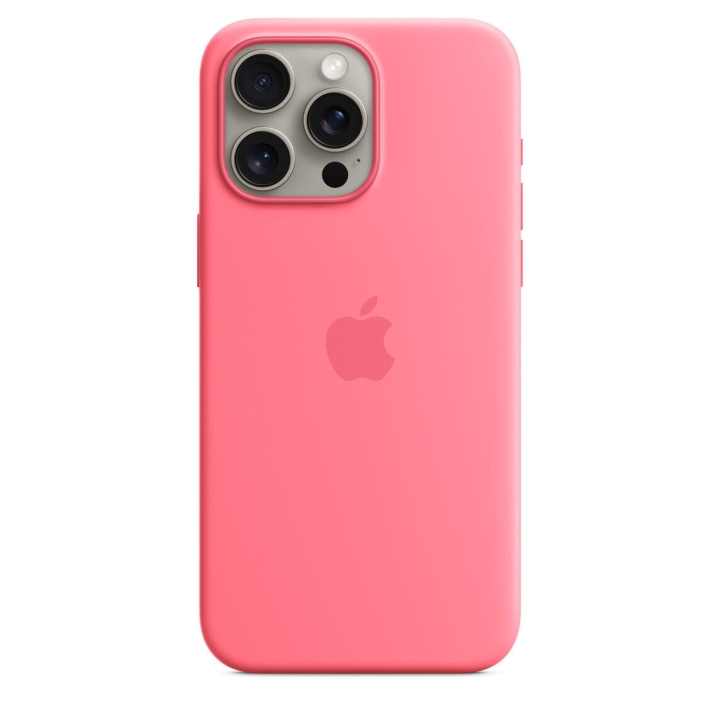 Apple iPhone 15 Pro Max siliconen hoesje MagSafe, roze in de groep SMARTPHONE & TABLETS / Mobielbescherming / Apple / iPhone 15 bij TP E-commerce Nordic AB (C70094)