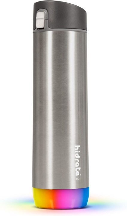 HidrateSpark PRO Chug Water bottle, 0,62 L, zilver in de groep SPORT, VRIJE TIJD & HOBBY / Buitenrecreatie / Thermosflessen & Waterflessen bij TP E-commerce Nordic AB (C70125)