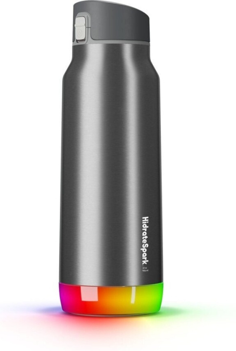 HidrateSpark PRO Chug Water bottle, 0,95 L, zilver in de groep SPORT, VRIJE TIJD & HOBBY / Buitenrecreatie / Thermosflessen & Waterflessen bij TP E-commerce Nordic AB (C70126)