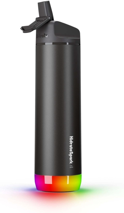 HidrateSpark PRO Water bottle, 0,62 L, zwart in de groep SPORT, VRIJE TIJD & HOBBY / Buitenrecreatie / Thermosflessen & Waterflessen bij TP E-commerce Nordic AB (C70128)