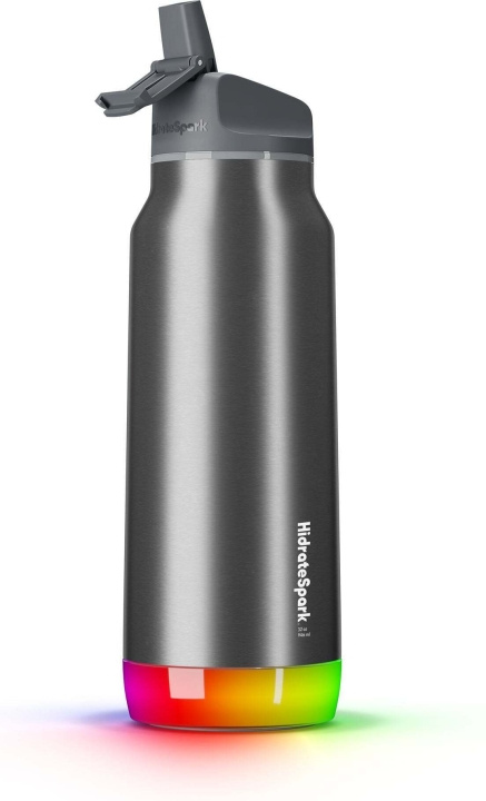 HidrateSpark PRO Water bottle, 0,95 L, zilver in de groep SPORT, VRIJE TIJD & HOBBY / Buitenrecreatie / Thermosflessen & Waterflessen bij TP E-commerce Nordic AB (C70131)