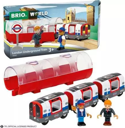 BRIO 36085 - Trein voor de Londense ondergrondse in de groep SPEELGOED, KINDER- & BABYPRODUCTEN / Speelgoed / Bouwspeelgoed / Brio treinrails bij TP E-commerce Nordic AB (C70147)