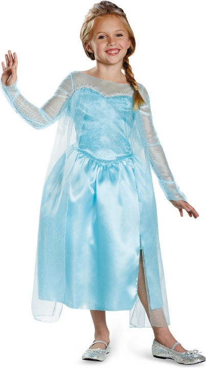 Disguise Frozen Elsa Classic kostuum, 5-6 jaar, 99-123 cm in de groep SPEELGOED, KINDER- & BABYPRODUCTEN / Speelgoed / Gemaskered kostuums bij TP E-commerce Nordic AB (C70165)