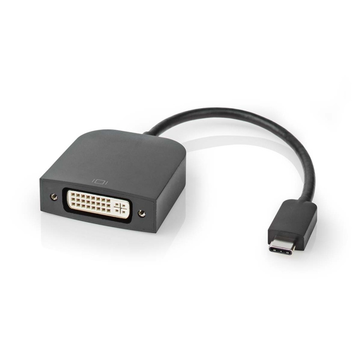 Nedis USB-C™ Adapter | USB 3.2 Gen 1 | USB-C™ Male | DVI-D 24+1-Pins Female | 1080p | 0.20 m | Rond | Vernikkeld | PVC | Zwart | Doos in de groep COMPUTERS & RANDAPPARATUUR / Computerkabels / DVI / Adapters bij TP E-commerce Nordic AB (C70270)