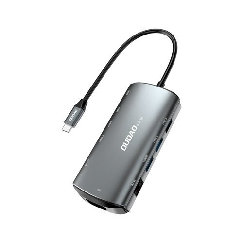 Dudao A15Pro 11-in-1 Type-C Adapter Dockingstation in de groep COMPUTERS & RANDAPPARATUUR / Laptops & accessoires / Docking station bij TP E-commerce Nordic AB (C70287)