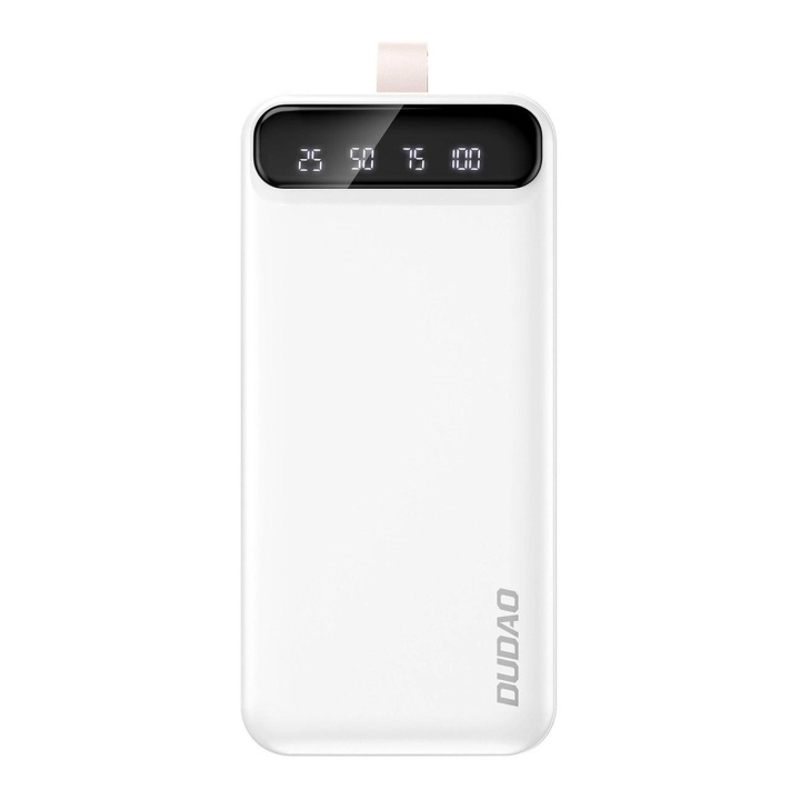 Dudao K8S+ 30000mAh powerbank White in de groep SMARTPHONE & TABLETS / Opladers & Kabels / Powerbanks bij TP E-commerce Nordic AB (C70328)