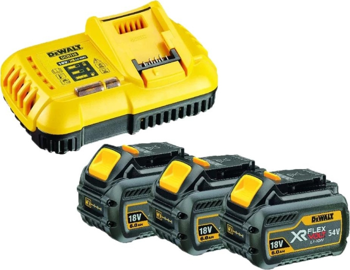 DeWALT Starter Set: 3 Batteries 54V in de groep HUISHOUDEN & TUIN / Gereedschap / Batterijen voor Elektrisch Gereedschap bij TP E-commerce Nordic AB (C70419)