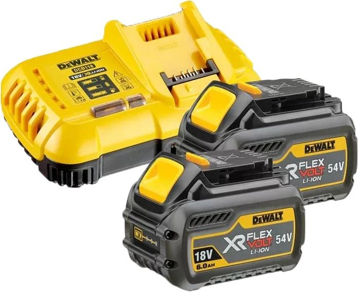 DeWALT 54V XR FLEXVOLT Set: 2x 6Ah Batteries & Charger in de groep HUISHOUDEN & TUIN / Gereedschap / Batterijen voor Elektrisch Gereedschap bij TP E-commerce Nordic AB (C70420)