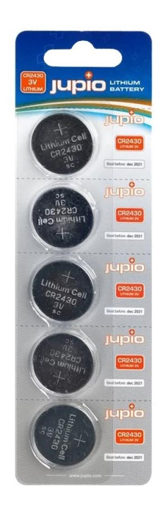 Jupio Battery x CR2430, Li (pack of 5) in de groep HOME ELECTRONICS / Batterijen & Opladers / Batterijen / Knoopcel bij TP E-commerce Nordic AB (C70443)