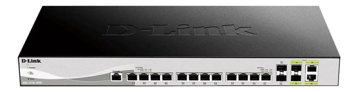 D-Link 16 Port Switch 12x10G 2xSFP+ 2xCombo 10GBase-T/SFP+ ports in de groep COMPUTERS & RANDAPPARATUUR / Netwerk / Schakelaars / 10/100/1000Mbps bij TP E-commerce Nordic AB (C70464)