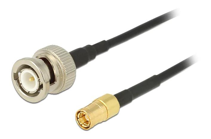 DeLOCK Antenna Cable BNC Plug > SMB Plug RG-174 1 m in de groep HOME ELECTRONICS / Kabels & Adapters / Antennekabels & Accessoires / Antennekabels bij TP E-commerce Nordic AB (C70474)