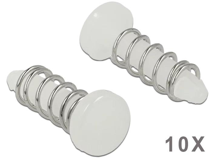 DeLOCK Snap Rivet for heat sink - set 10 pieces white in de groep COMPUTERS & RANDAPPARATUUR / Computeronderdelen / Koeling / Processorkoelers bij TP E-commerce Nordic AB (C70489)