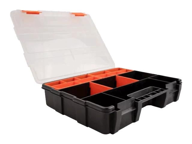 DeLOCK Sorting box, 21 compartments 290 x 220 x 60 mm orange, black in de groep HUISHOUDEN & TUIN / Gereedschap / Overig gereedschap & Accessoires bij TP E-commerce Nordic AB (C70491)