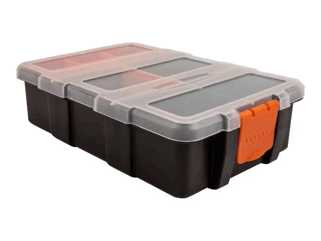 DeLOCK Sorting box 11 compartments 220 x 155 x 60 mm orange, black in de groep HUISHOUDEN & TUIN / Gereedschap / Overig gereedschap & Accessoires bij TP E-commerce Nordic AB (C70493)