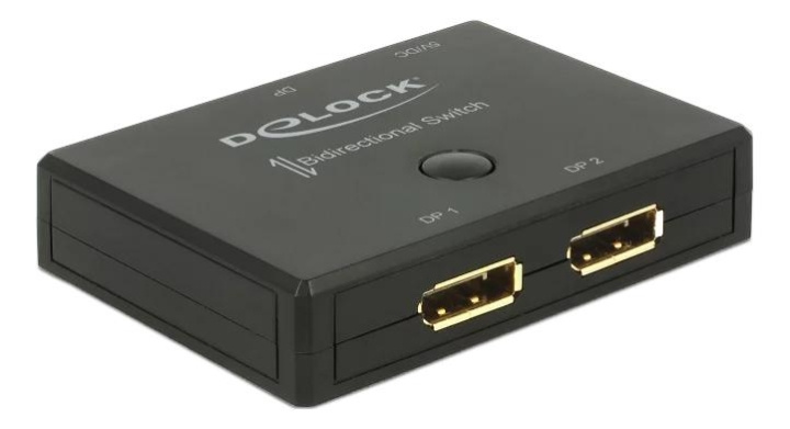 DeLOCK DisplayPort 2 - 1 Switch bidirectional 4K 60 Hz in de groep COMPUTERS & RANDAPPARATUUR / Computerkabels / DisplayPort / Adapters bij TP E-commerce Nordic AB (C70495)