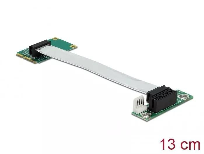 DeLOCK Riser Card Mini PCI Express > PCI Express x1 left insertion in de groep COMPUTERS & RANDAPPARATUUR / Netwerk / Netwerkkaarten / PCI Express bij TP E-commerce Nordic AB (C70515)