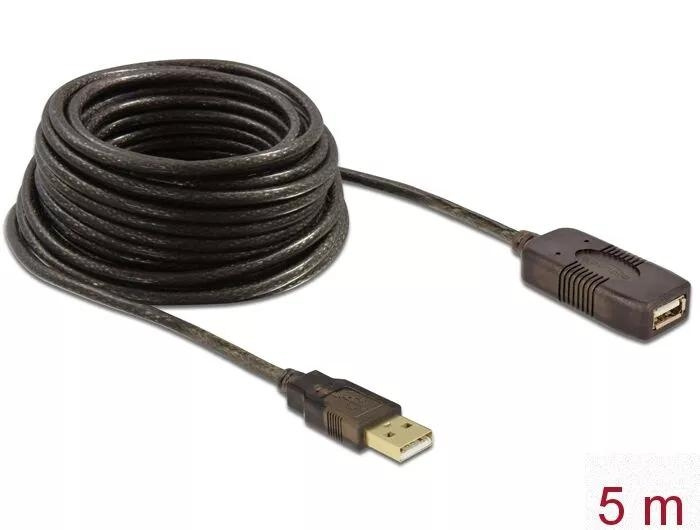 DeLOCK Cable USB 2.0 Extension, active 5 m in de groep COMPUTERS & RANDAPPARATUUR / Computerkabels / USB / USB-A / Kabels bij TP E-commerce Nordic AB (C70550)