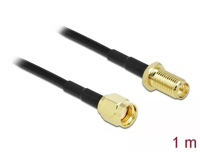 DeLOCK Antenna Cable RP-SMA plug to RP-SMA jack LMR/CFD100 1 m in de groep HOME ELECTRONICS / Kabels & Adapters / Antennekabels & Accessoires / Antennekabels bij TP E-commerce Nordic AB (C70551)