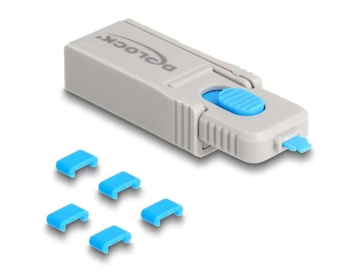 DeLOCK USB Type-C Port Blocker Set USB Type-C female ports 5 pieces in de groep COMPUTERS & RANDAPPARATUUR / Computerkabels / Overige computerkabels bij TP E-commerce Nordic AB (C70556)