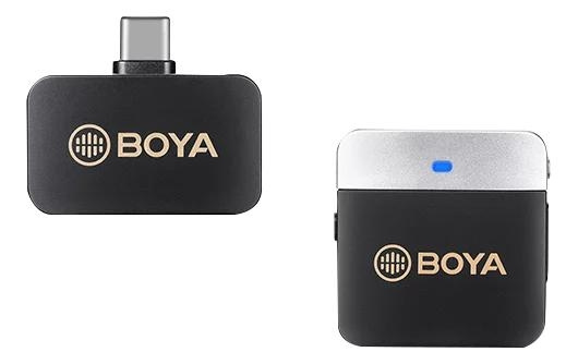 BOYA Ultracompact 2.4GHz Dual-Channel Wireless Microphone System in de groep COMPUTERS & RANDAPPARATUUR / Computeraccessoires / Microfoons bij TP E-commerce Nordic AB (C70562)