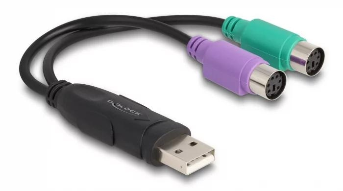 DeLOCK USB to PS/2 Adapter in de groep HOME ELECTRONICS / Kabels & Adapters bij TP E-commerce Nordic AB (C70591)