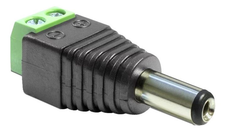 DeLOCK Adapter DC 5.5 x 2.5 mm male > Terminal Block 2 pin in de groep HUISHOUDEN & TUIN / Elektriciteit & Verlichting / Elektrische installatie / Accessoires bij TP E-commerce Nordic AB (C70630)