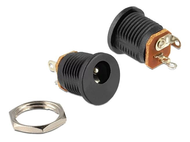 DeLOCK Installation socket DC 2.1 x 5.5 mm soldering version in de groep COMPUTERS & RANDAPPARATUUR / Computeraccessoires / Overige bij TP E-commerce Nordic AB (C70631)