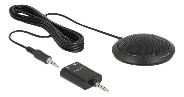 DeLOCK Condenser Table Mic omnidirectional conf 3.5mm stereo jack in de groep COMPUTERS & RANDAPPARATUUR / Computeraccessoires / Microfoons bij TP E-commerce Nordic AB (C70638)