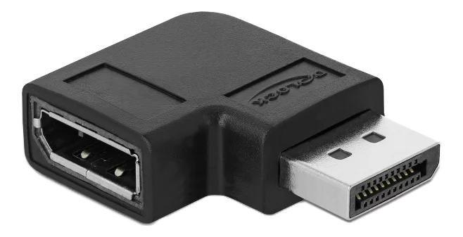 DeLOCK DisplayPort 1.4 Adapter ma to fe 90° right angled 8K 60Hz in de groep COMPUTERS & RANDAPPARATUUR / Computerkabels / DisplayPort / Adapters bij TP E-commerce Nordic AB (C70650)