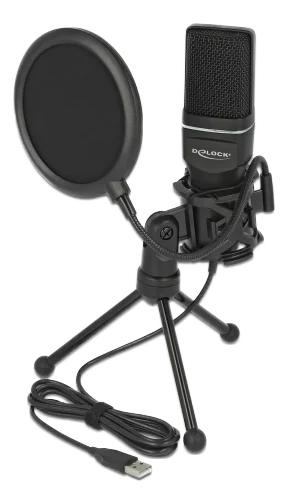 DeLOCK USB Condenser Microphone Set Podcasting Gaming and Vocals in de groep HOME ELECTRONICS / Audio & Beeld / Handmicrofoons bij TP E-commerce Nordic AB (C70651)