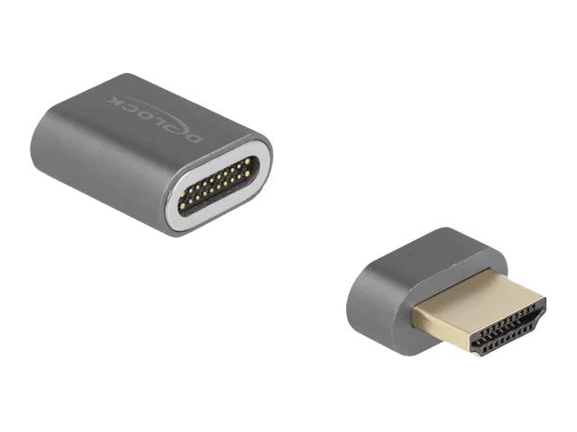 DeLOCK HDMI Adapter male to female 8K 60 Hz magnetic in de groep HOME ELECTRONICS / Kabels & Adapters / HDMI / Adapters bij TP E-commerce Nordic AB (C70652)