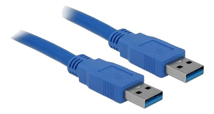 DeLOCK Cable USB 3.0 Type-A male > USB 3.0 Type-A male 2 m blue in de groep COMPUTERS & RANDAPPARATUUR / Computerkabels / USB / USB-A / Kabels bij TP E-commerce Nordic AB (C70665)