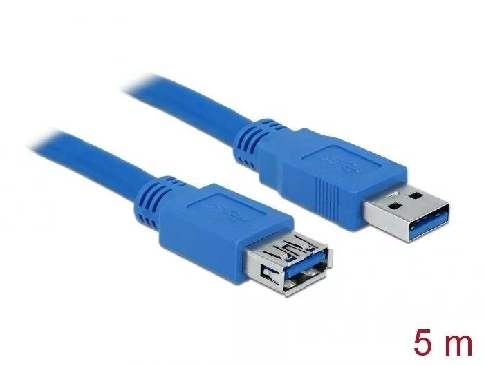 DeLOCK Extension cable USB 3.0 Type-A male > USB 3.0 Type-A fe 5 m in de groep COMPUTERS & RANDAPPARATUUR / Computerkabels / USB / USB-A / Kabels bij TP E-commerce Nordic AB (C70666)