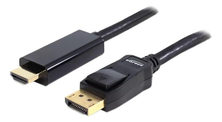 DeLOCK Display Port 1.1 Cable Male to High Speed HDMI-A Male, black in de groep COMPUTERS & RANDAPPARATUUR / Computerkabels / DisplayPort / Kabels bij TP E-commerce Nordic AB (C70667)