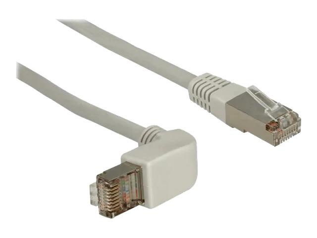 DeLOCK Network cable RJ45 Cat.5e SF/UTP upwards angled/straight 0,5 in de groep COMPUTERS & RANDAPPARATUUR / Computerkabels / Netwerkkabels / Cat5e bij TP E-commerce Nordic AB (C70680)