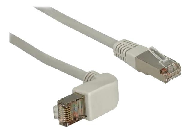 DeLOCK Network cable RJ45 Cat.5e SF/UTP upwards angled/straight 1 m in de groep COMPUTERS & RANDAPPARATUUR / Computerkabels / Netwerkkabels / Cat5e bij TP E-commerce Nordic AB (C70681)