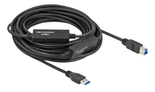 DeLOCK Active USB 3.2 Gen 1 Cable USB Type-A to USB Type-B 10 m in de groep COMPUTERS & RANDAPPARATUUR / Computerkabels / USB / USB-A / Kabels bij TP E-commerce Nordic AB (C70704)