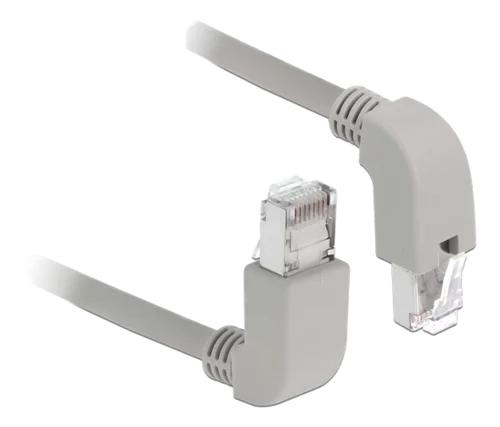 DeLOCK Network cable RJ45 Cat.5e SF / UTP angled 2m in de groep COMPUTERS & RANDAPPARATUUR / Computerkabels / Netwerkkabels / Cat5e bij TP E-commerce Nordic AB (C70714)