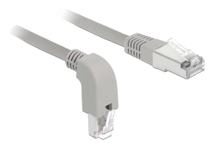 DeLOCK Network cable RJ45 Cat.6 S/FTP downwards angled 0.5m in de groep COMPUTERS & RANDAPPARATUUR / Computerkabels / Netwerkkabels / Cat6 bij TP E-commerce Nordic AB (C70719)