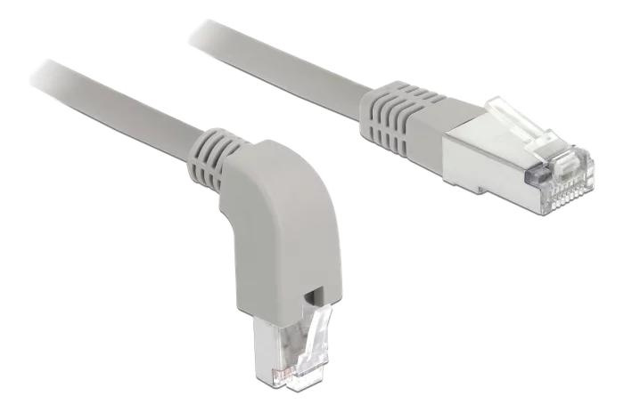 DeLOCK Network cable RJ45 Cat.6A S/FTP downwards angled 0.5m in de groep COMPUTERS & RANDAPPARATUUR / Computerkabels / Netwerkkabels / Cat6 bij TP E-commerce Nordic AB (C70724)