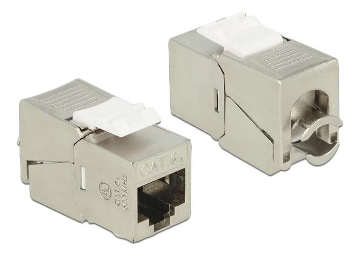 DeLOCK Keystone Module RJ45 jack > LSA Cat.6A STP compact in de groep COMPUTERS & RANDAPPARATUUR / Computerkabels / Netwerkkabels / Adapters & Geleiderverbindingen bij TP E-commerce Nordic AB (C70736)