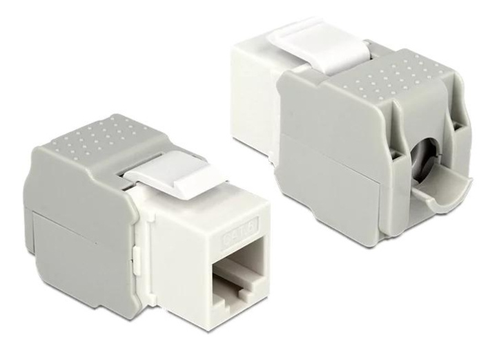 DeLOCK Keystone Module RJ45 jack > LSA Cat.6 UTP white in de groep COMPUTERS & RANDAPPARATUUR / Computerkabels / Netwerkkabels / Adapters & Geleiderverbindingen bij TP E-commerce Nordic AB (C70748)