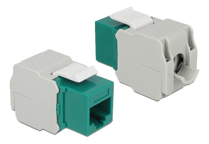 DeLOCK Keystone Module RJ45 jack > LSA Cat.6 UTP green in de groep COMPUTERS & RANDAPPARATUUR / Computerkabels / Netwerkkabels / Adapters & Geleiderverbindingen bij TP E-commerce Nordic AB (C70751)