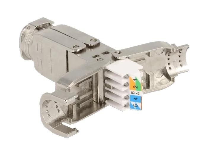 DeLOCK Coupler for network cable Cat.6 STP toolfree in de groep COMPUTERS & RANDAPPARATUUR / Computerkabels / Netwerkkabels / Adapters & Geleiderverbindingen bij TP E-commerce Nordic AB (C70772)