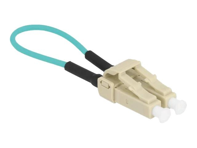 DeLOCK Optical Fiber loopback Adapter LC / OM3 Multi-mode, beige in de groep COMPUTERS & RANDAPPARATUUR / Netwerk / Media Converters bij TP E-commerce Nordic AB (C70773)