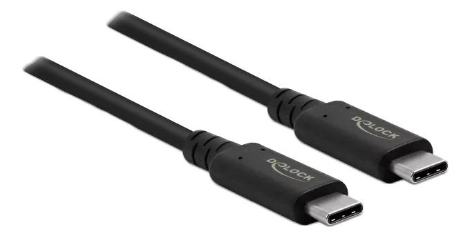 DeLOCK USB4™ 40 Gbps Coaxial Cable 0.8 m in de groep COMPUTERS & RANDAPPARATUUR / Computerkabels / USB / USB-C bij TP E-commerce Nordic AB (C70774)