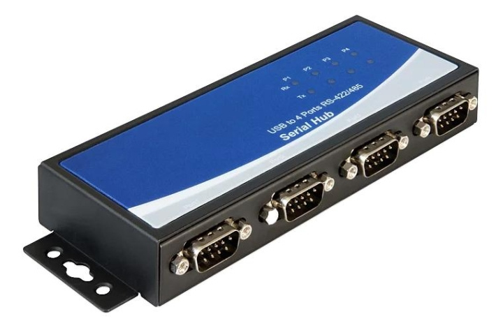 DeLOCK USB 2.0 adapter for 4 x Serial ports RS-422/485, black in de groep COMPUTERS & RANDAPPARATUUR / Computerkabels / Overige computerkabels bij TP E-commerce Nordic AB (C70778)